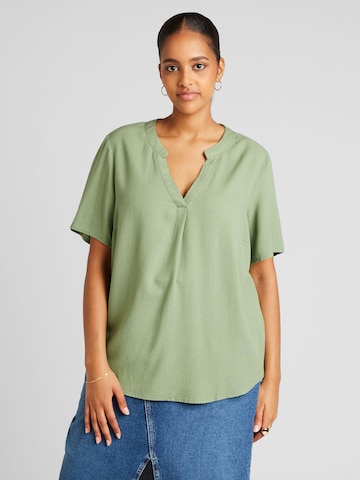 Vero Moda Curve Блузка 'MYMILO' в Зеленый: спереди