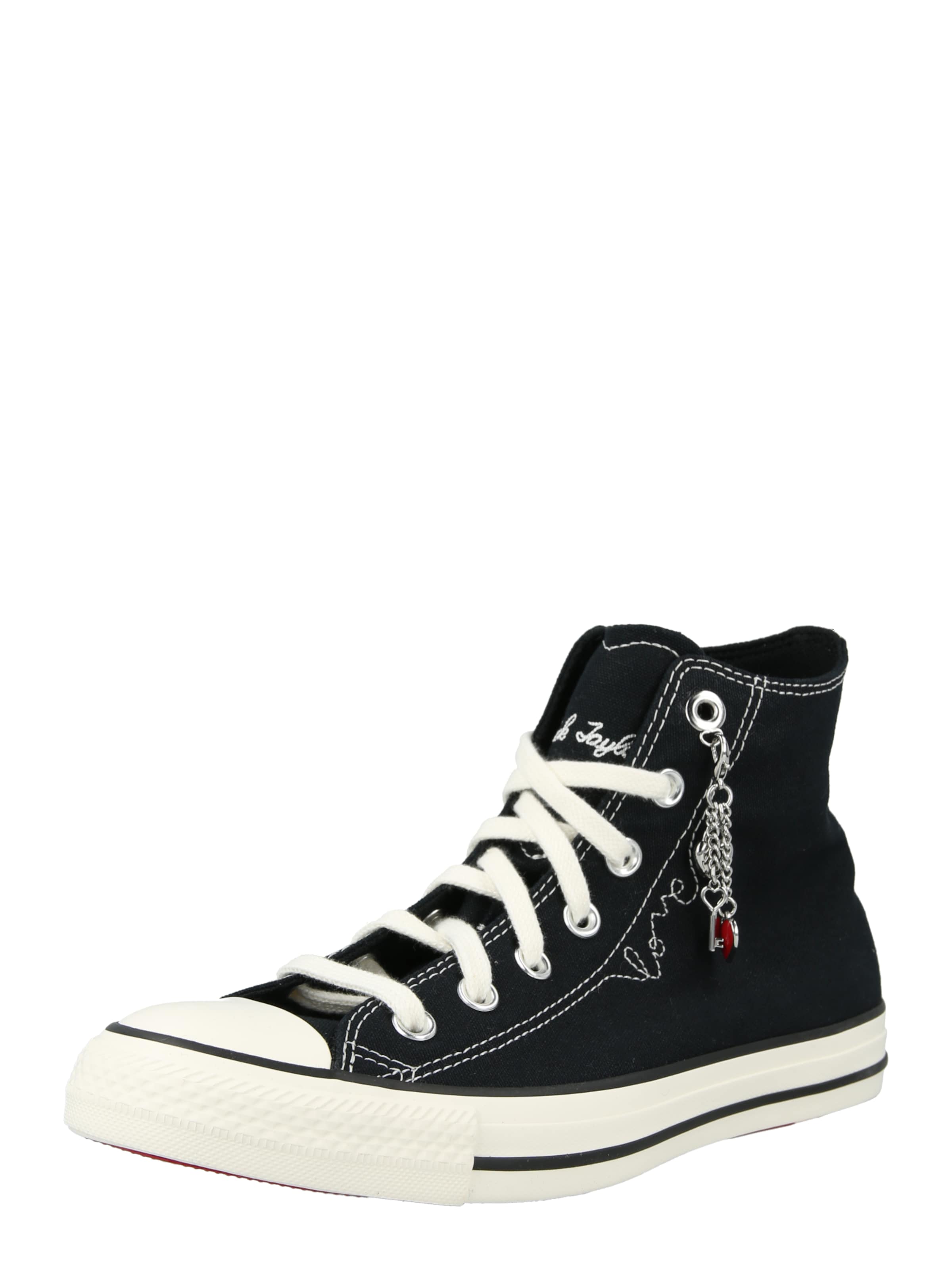 Baskets basses CONVERSE en noir : devant