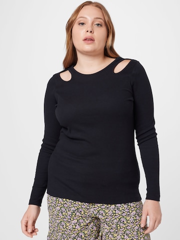 melns Dorothy Perkins Curve T-Krekls: no priekšpuses