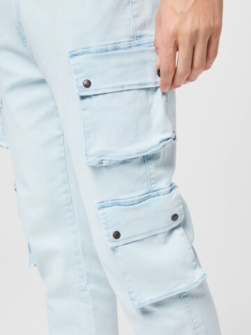 SikSilk Regular Cargojeans in Blauw