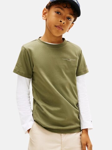 T-Shirt TOMMY HILFIGER en vert : devant