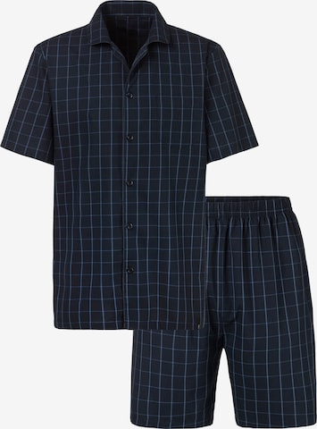 s.Oliver - Pijama curto em azul: frente