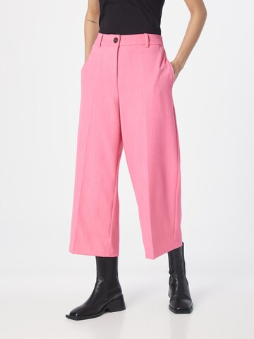 Fransa Wide leg Trousers with creases 'MILENA' in Pink: front