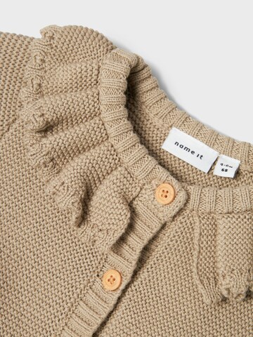 NAME IT Knit Cardigan 'LIANNE' in Beige