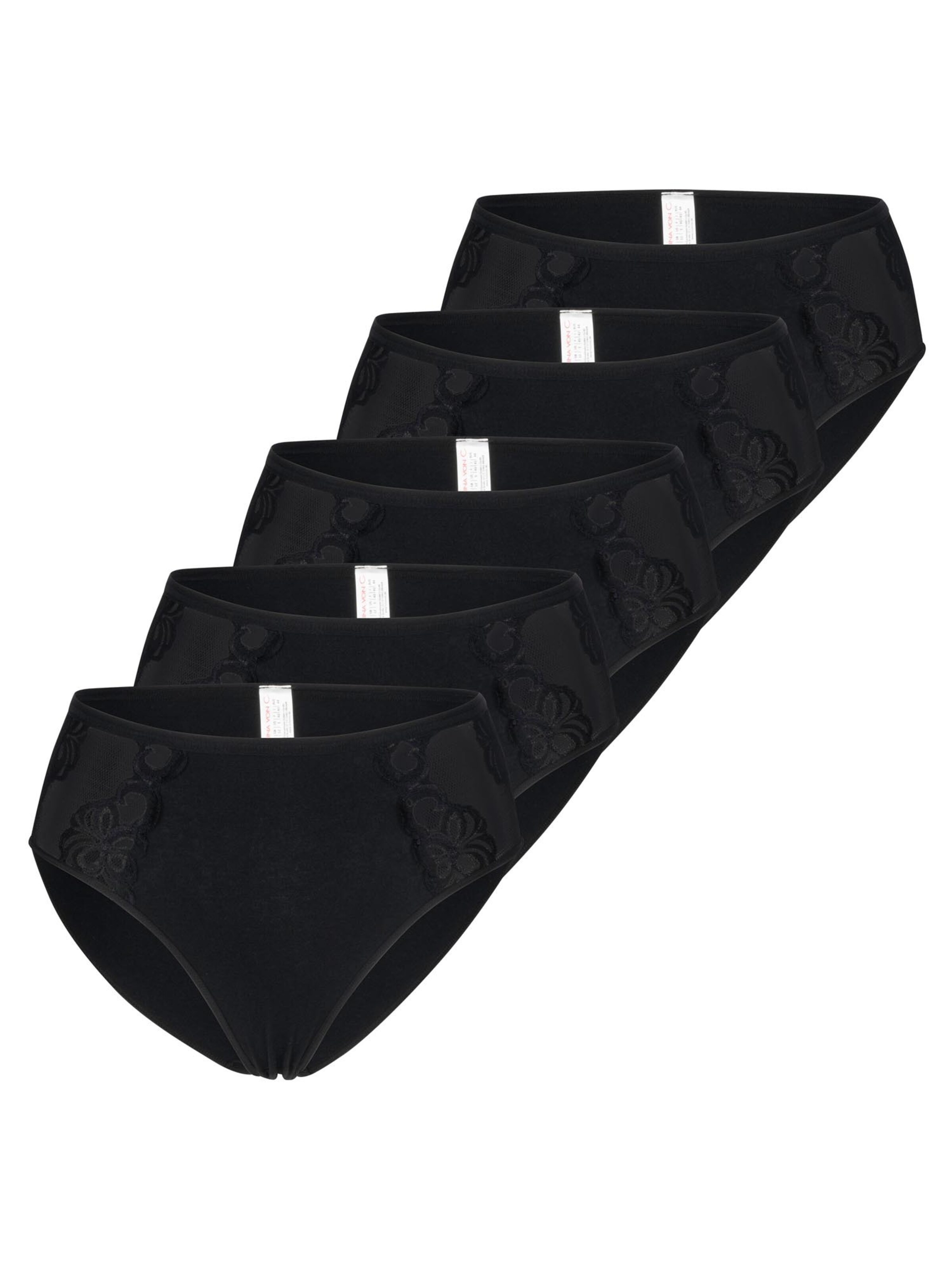 Nina von C. Panty 'Basic' in Black: front