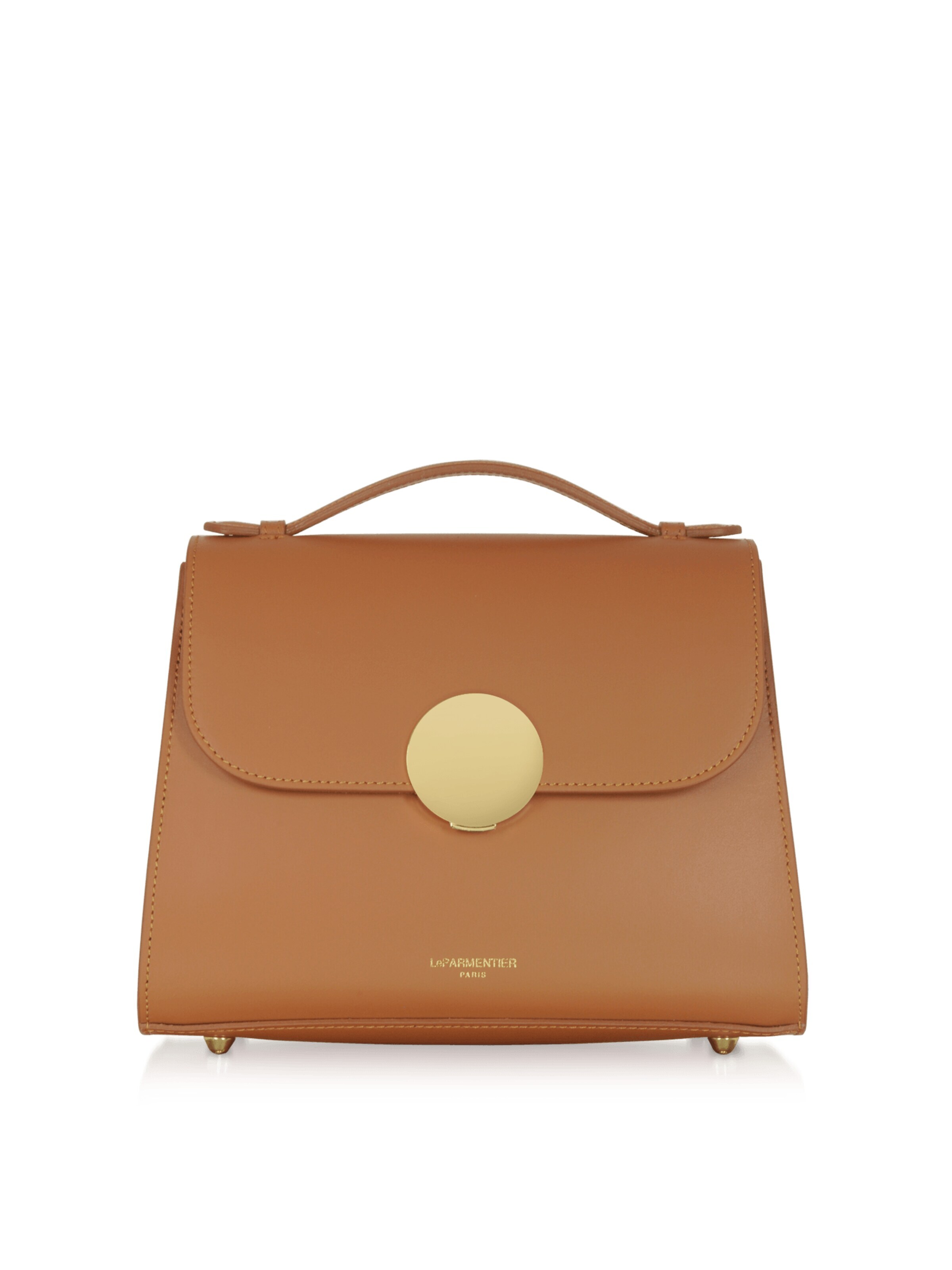 LeParmentier Handbag 'Bombo' in Brown: front