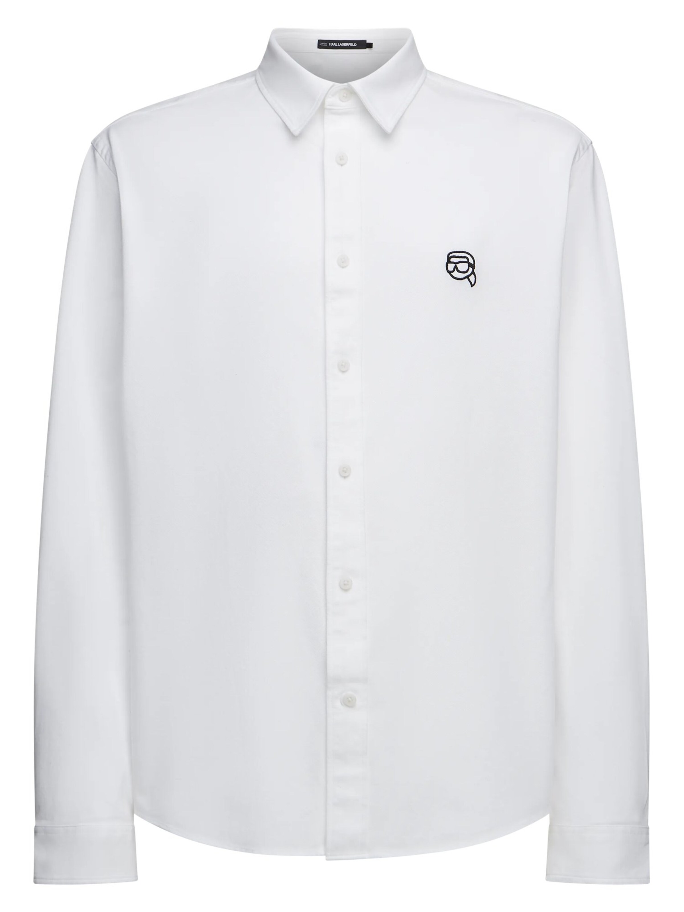 Coupe regular Chemise Karl Lagerfeld en blanc : devant