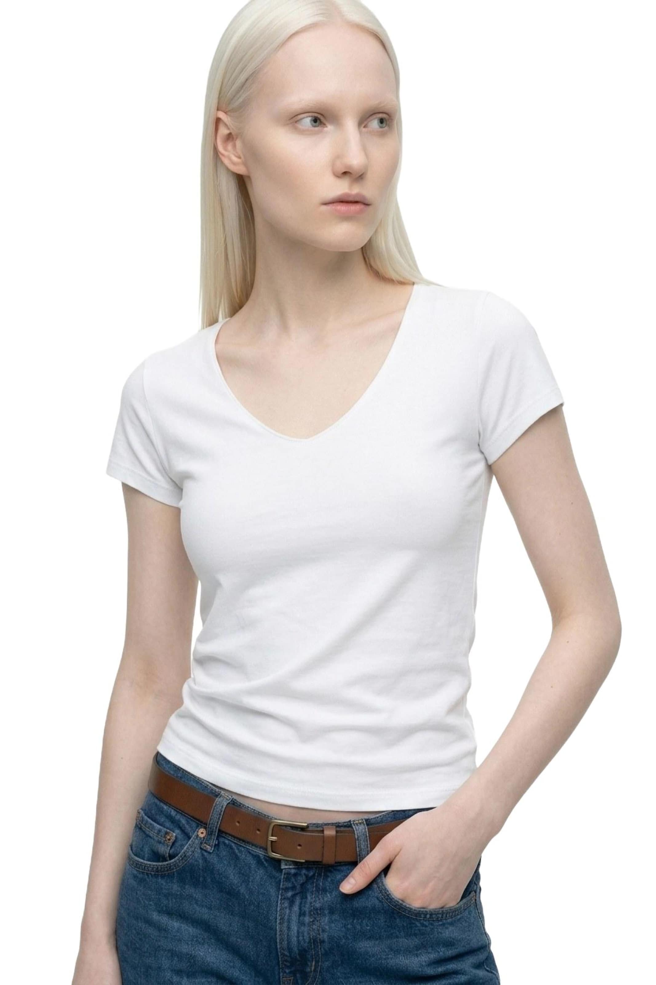 T-shirt Alexa Dash en blanc : devant