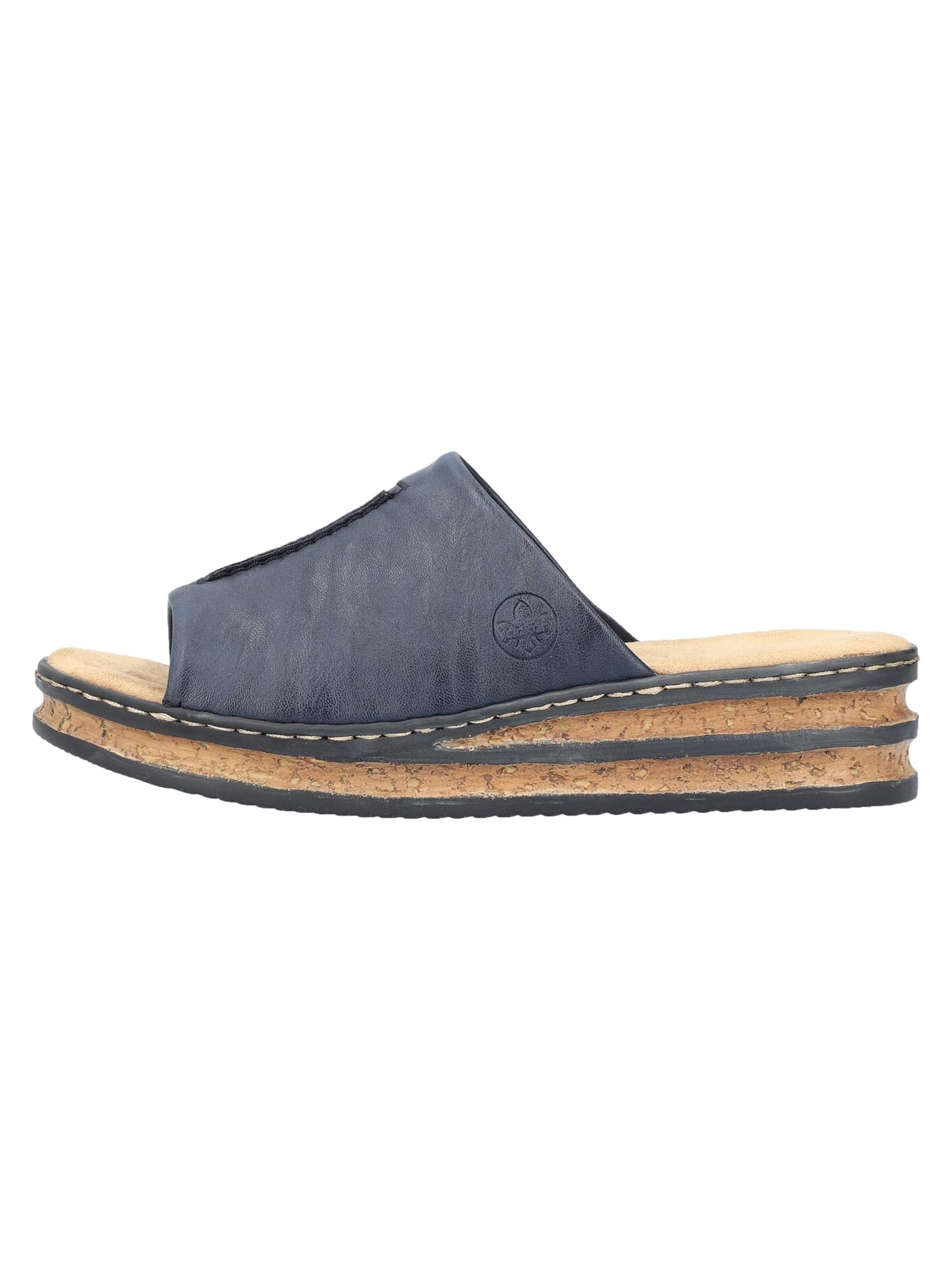 Rieker Muiltjes 'Comfort' in Blauw: voorkant