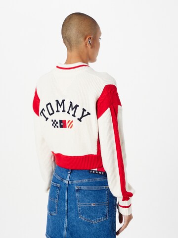 Tommy Jeans Strickjacke 'ARCHIVE 2' in Weiß