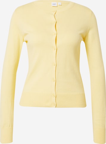 GAP Knit cardigan in Yellow: front