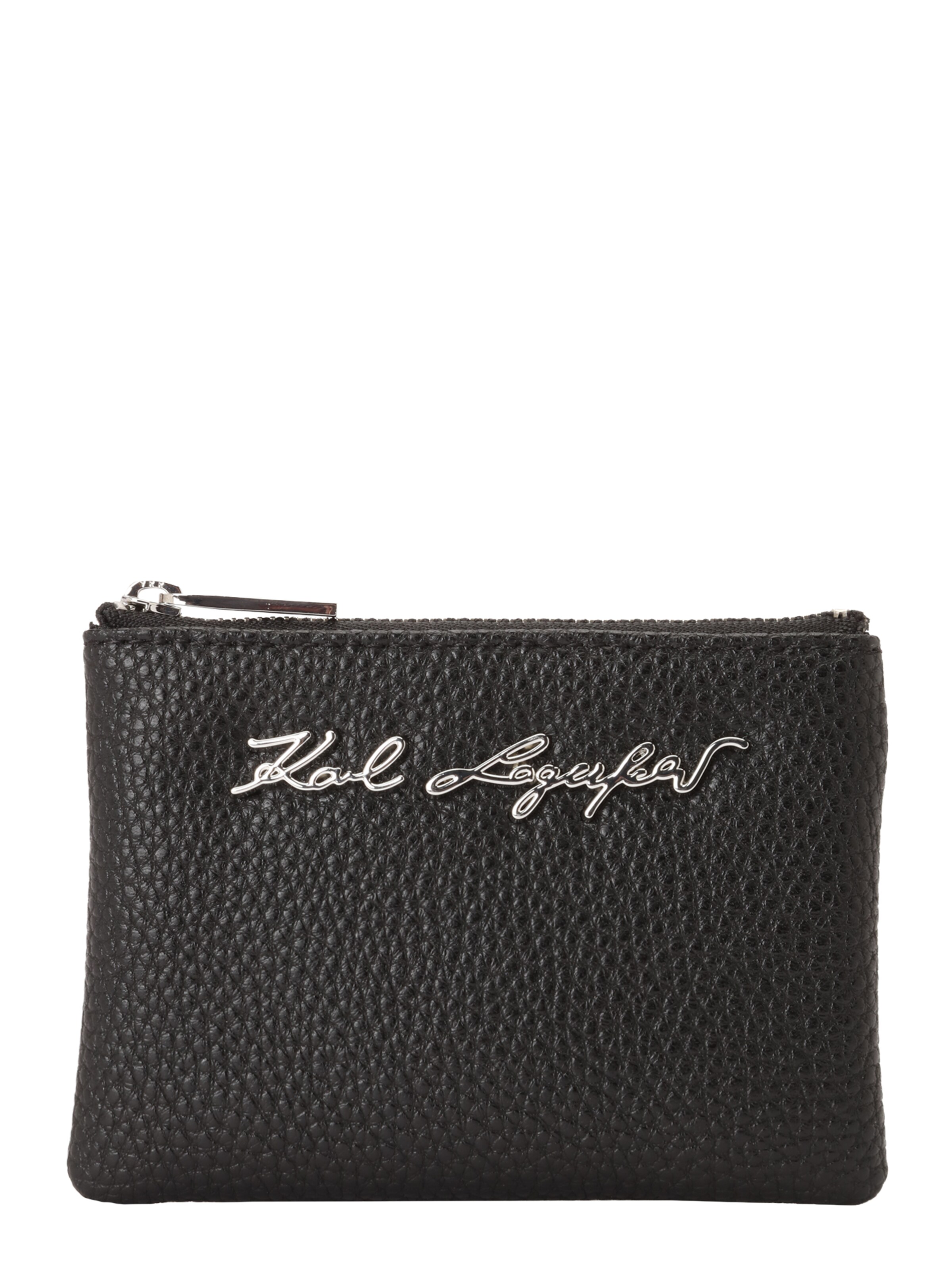 Karl Lagerfeld Portemonnaie in Schwarz: Vorderseite