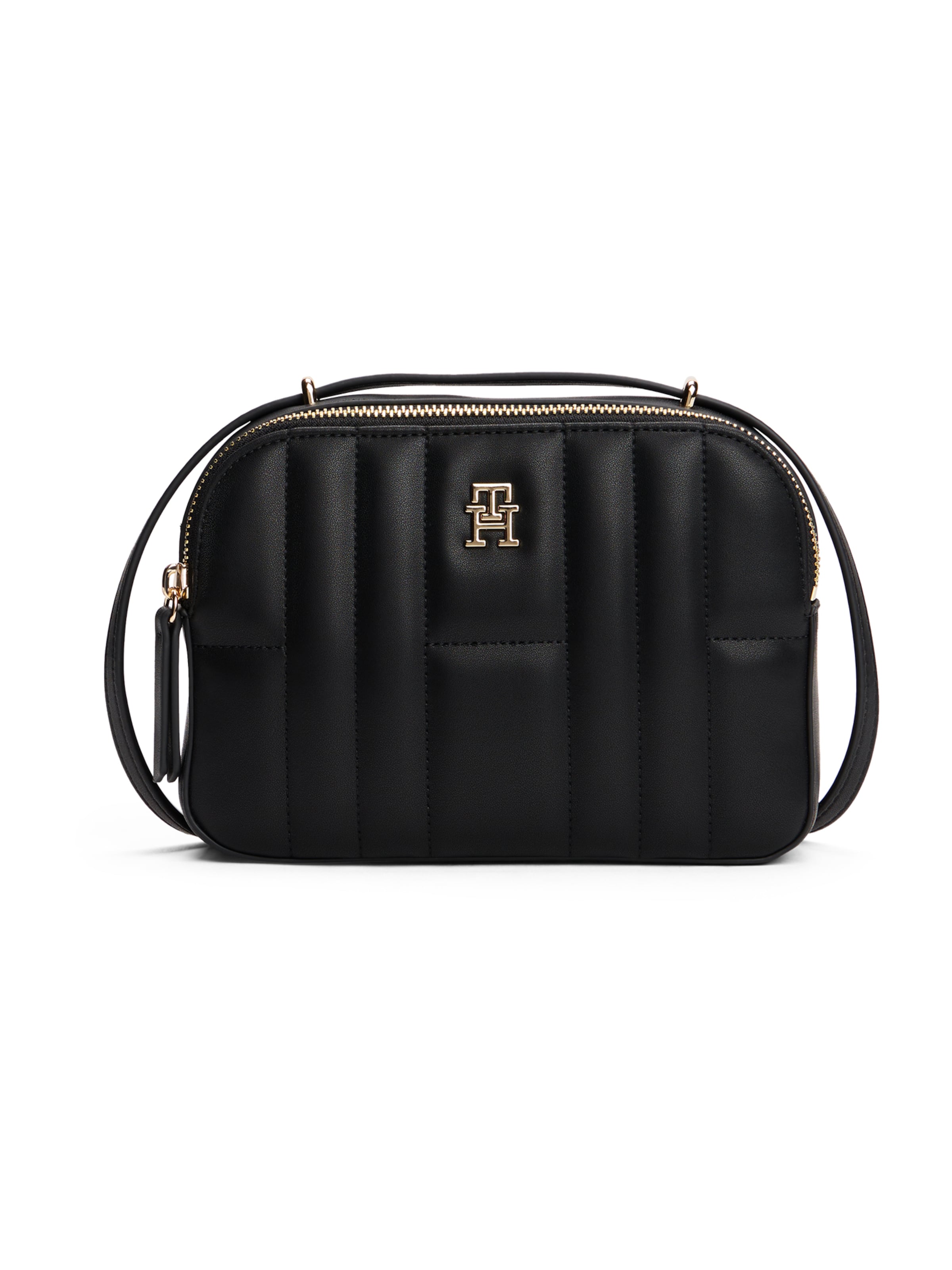 TOMMY HILFIGER - Mala de ombro em preto: frente