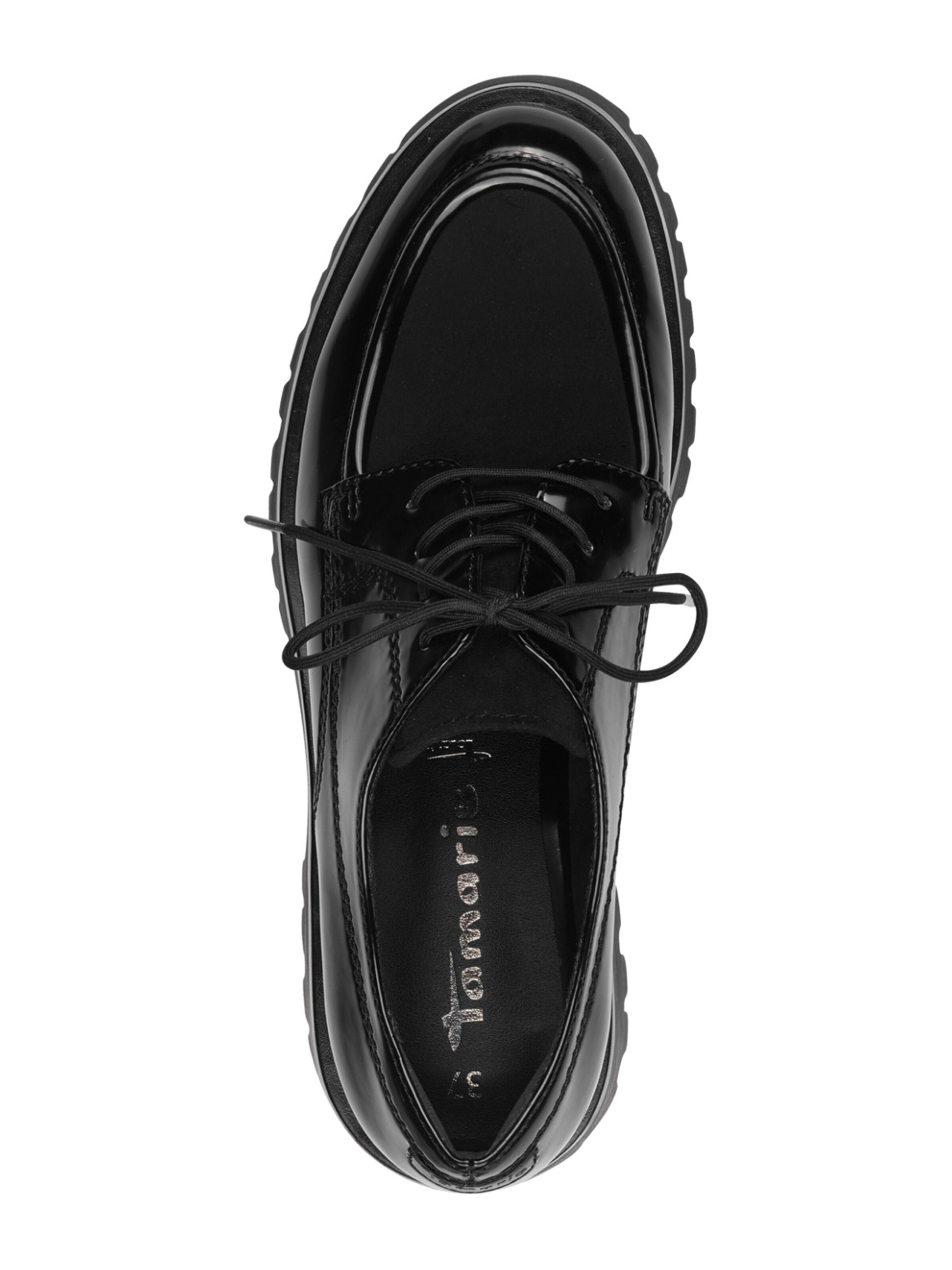 Chaussure à lacets Tamaris en noir