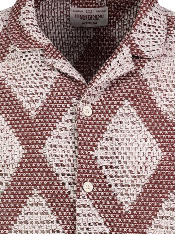 Eight2Nine Regular fit Button Up Shirt in Red