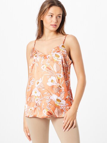 River Island Slaapshirt in Oranje: voorkant