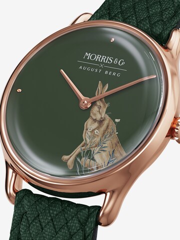 August Berg Analoog horloge in Groen