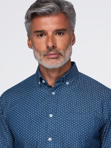 Ombre - Ajuste regular Camisa en azul