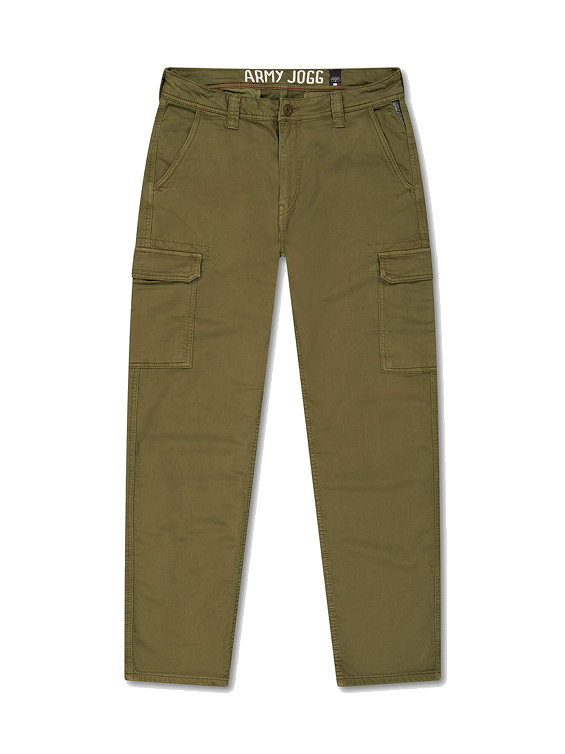Pantalon cargo 'SELIAN' Le Temps Des Cerises en vert : devant