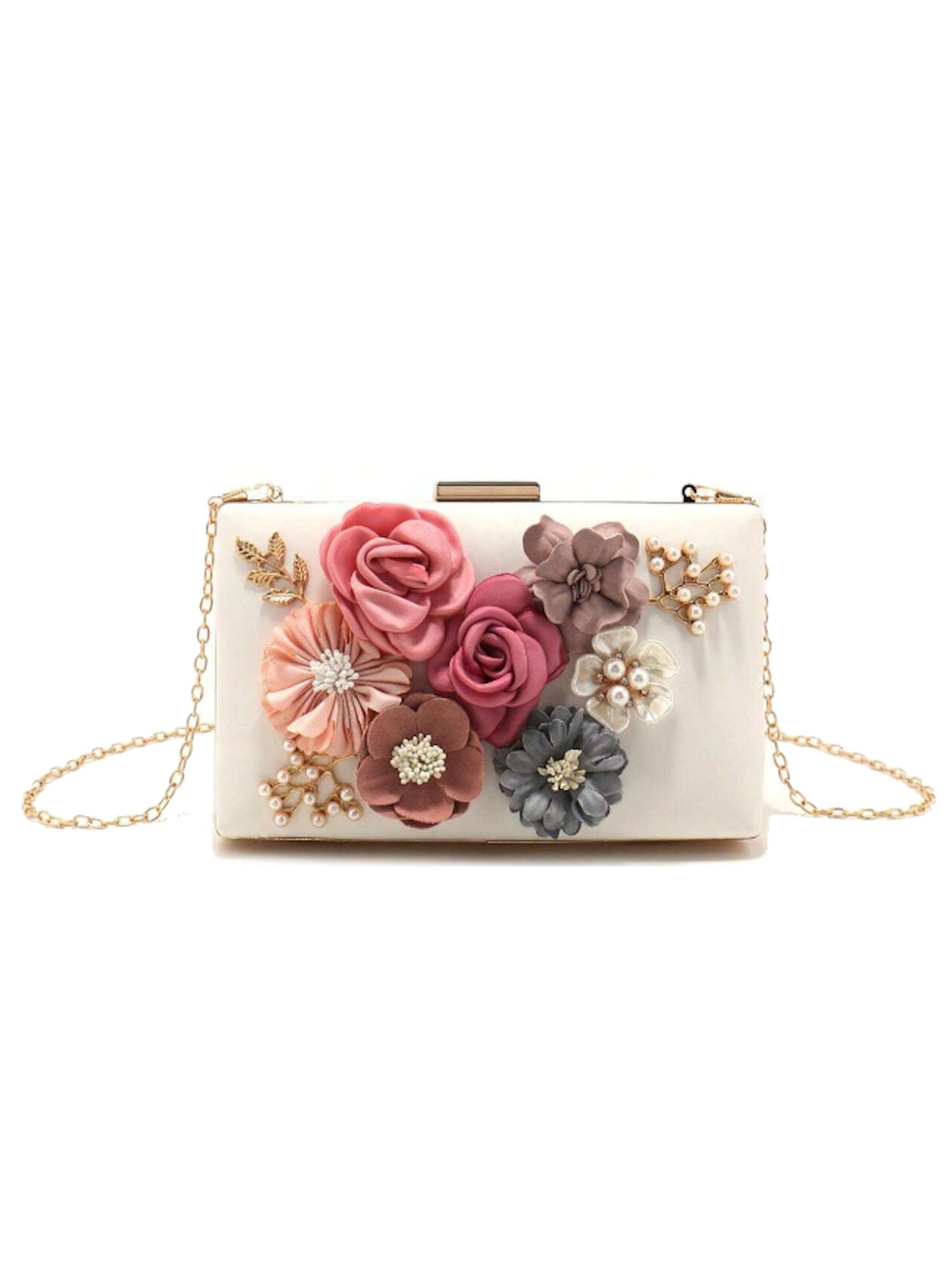 Tomshop24-7 Clutch 'Floris' in White