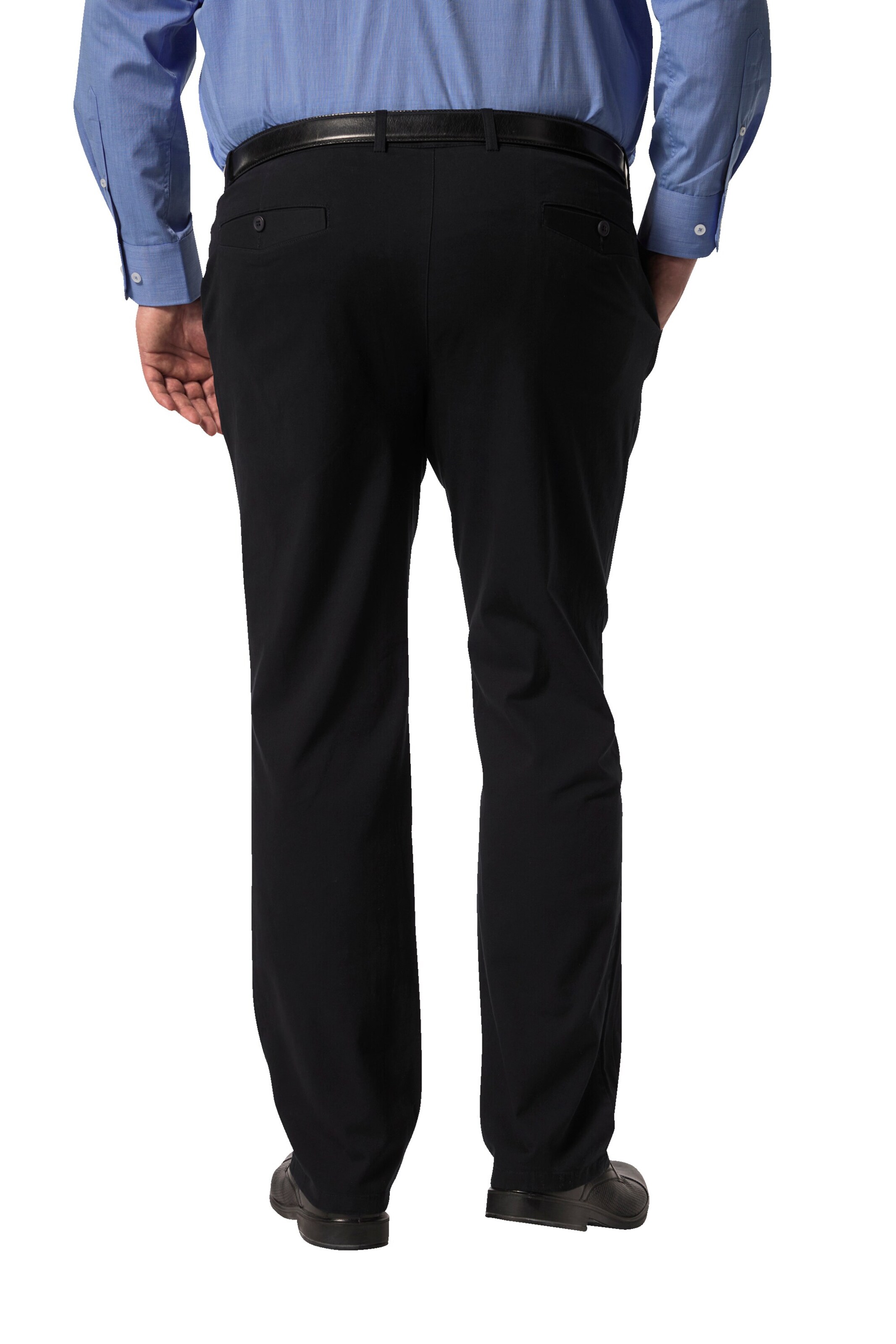 Men Plus Regular Chino in Zwart