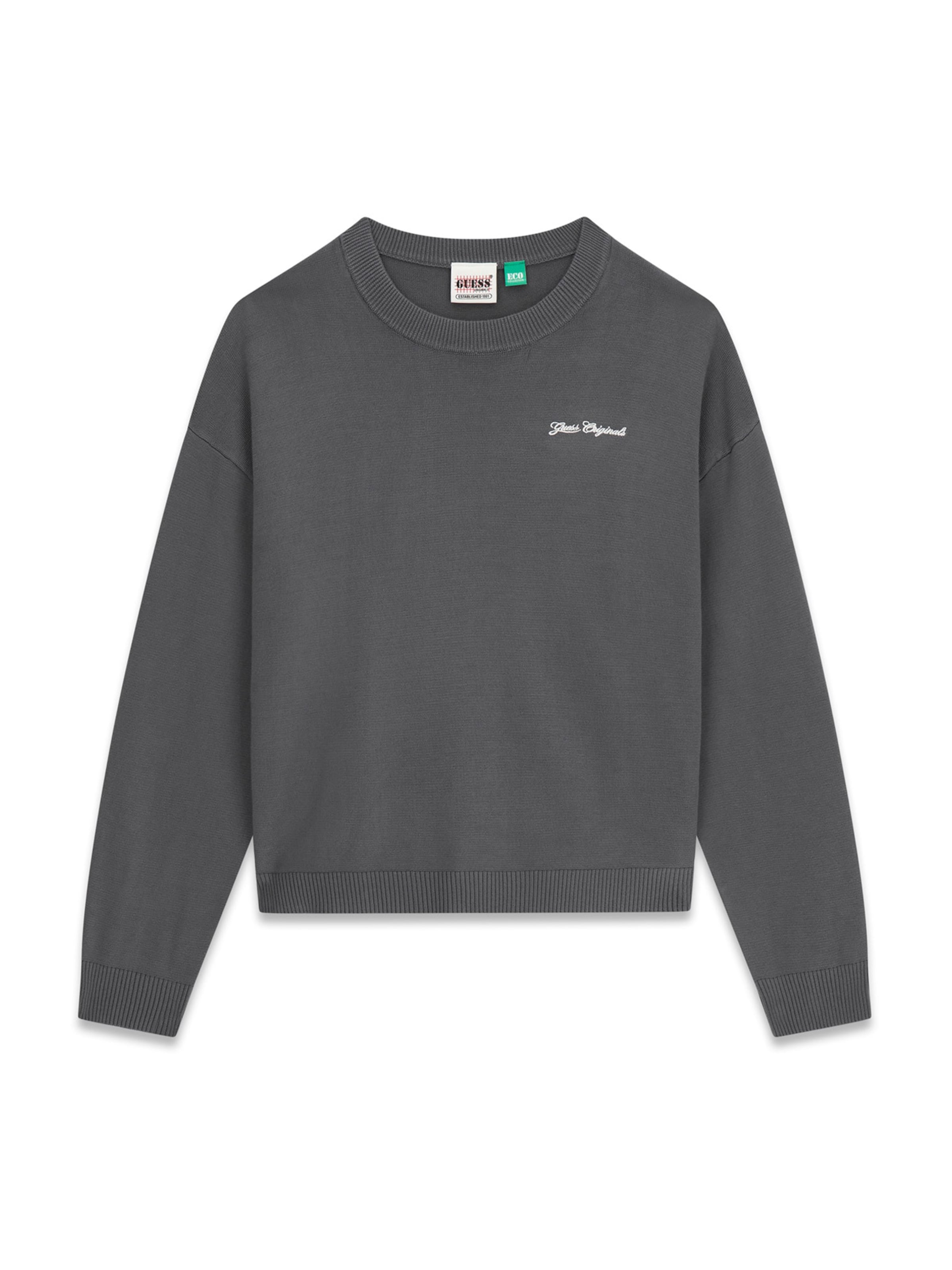 GUESS Originals Sweater 'WING' in Grey: front