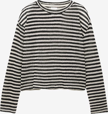 Pull&Bear Пуловер в бежово: отпред