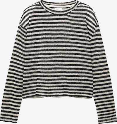 Pull&Bear Neulepaita värissä ecru / musta, Tuotenäkymä