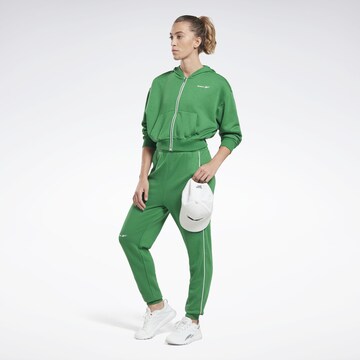 Reebok - Slimfit Calças de desporto em verde