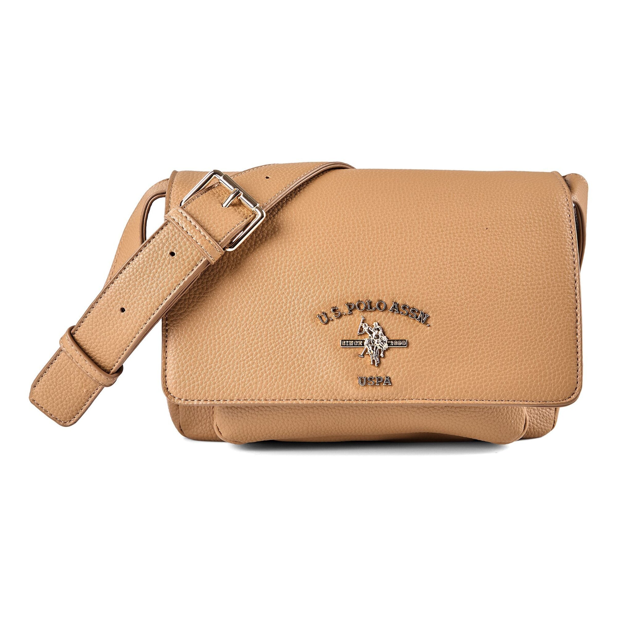 U.S. POLO ASSN. Umhängetasche 'Stanford' in Braun: Vorderseite