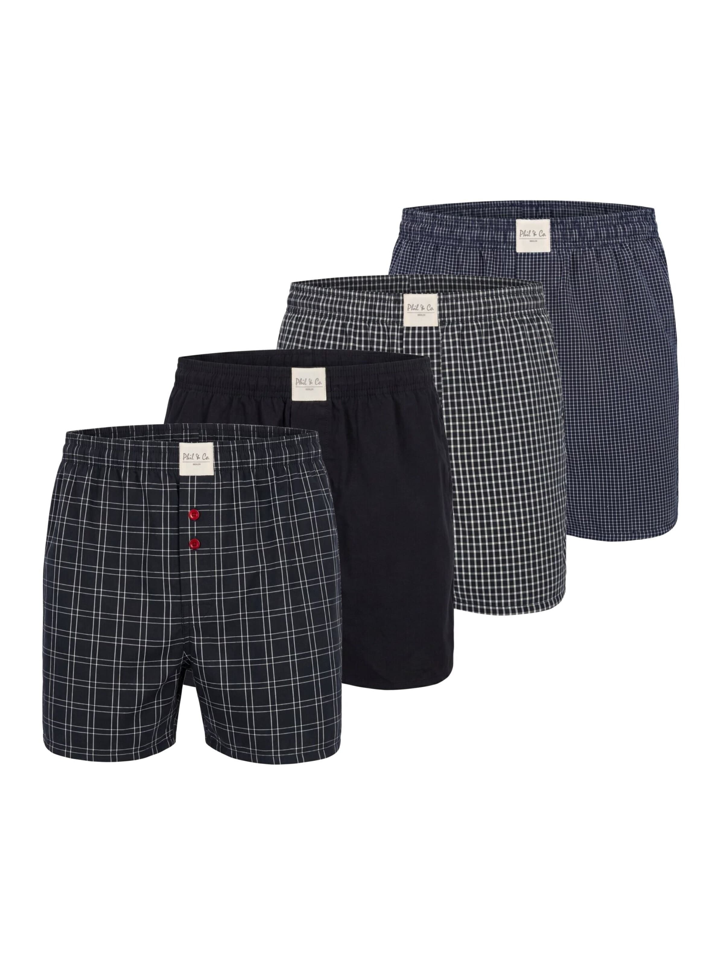 Phil & Co. Berlin Boxershorts in XL in de kleur Gemengde kleuren, Productweergave
