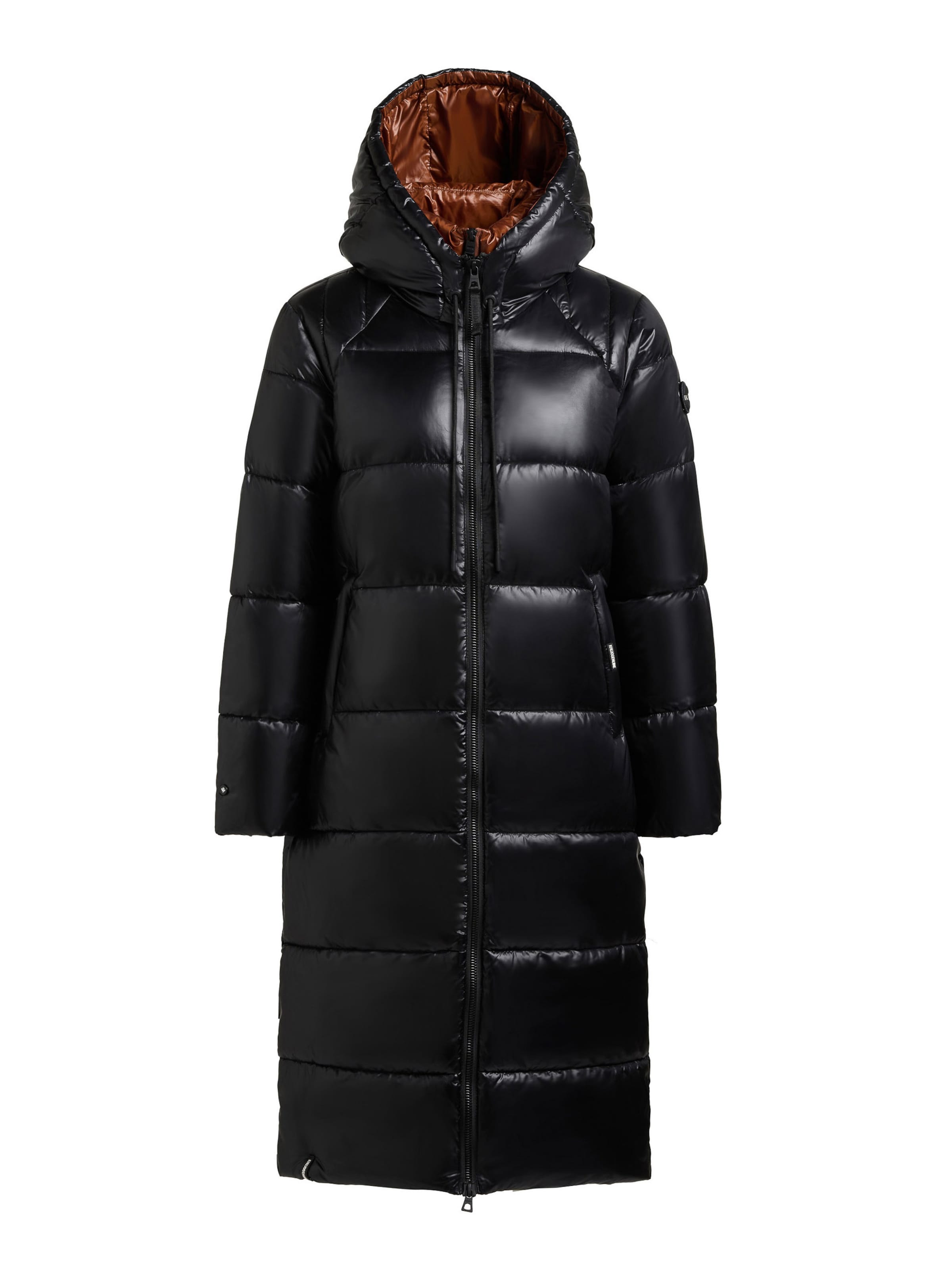 khujo Zimní kabát 'Nashi' – černá: přední strana