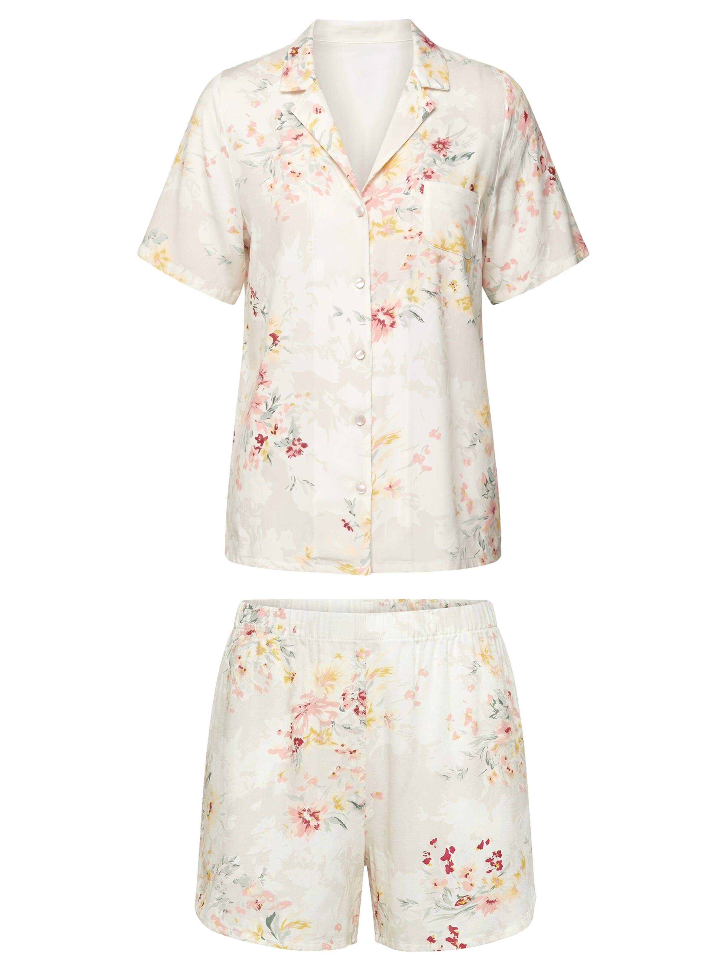 Vivisence Pyjama '2069' in Beige: voorkant