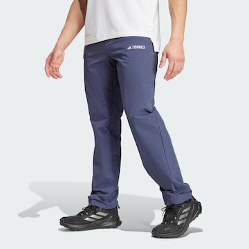 ADIDAS TERREX Regular Workout Pants 'Xperior' in Blue
