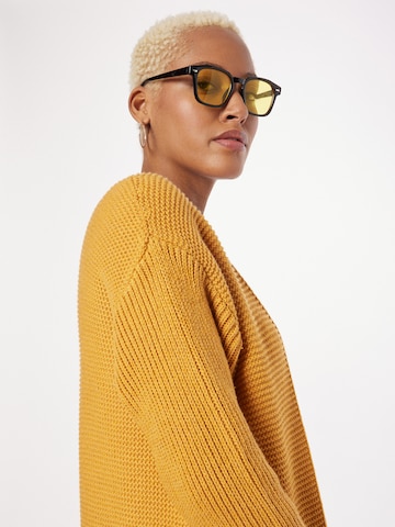 ABOUT YOU Knit cardigan 'Lea' in Yellow