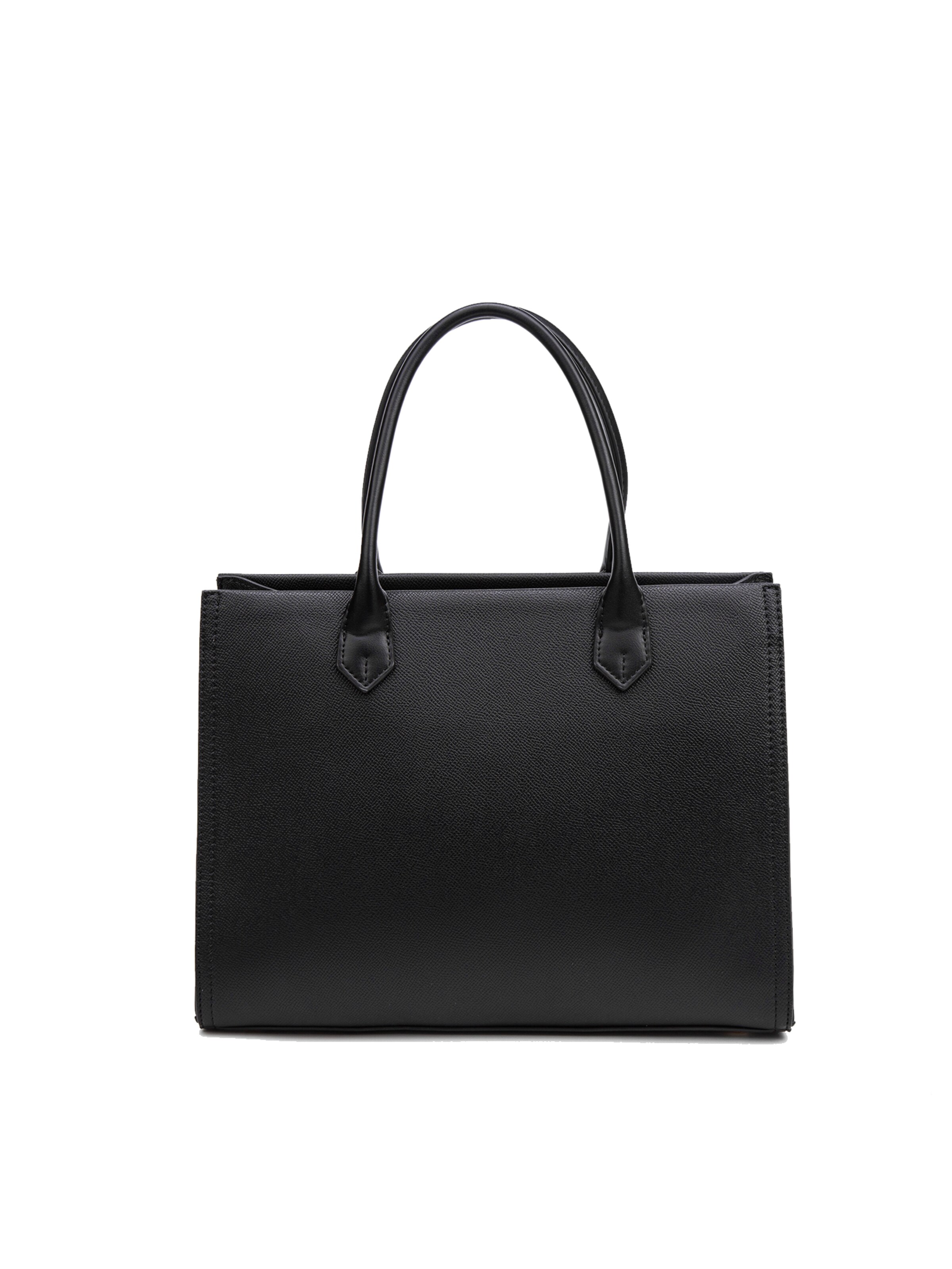 Borsa a mano 'Borsa a Mano Donna Vegan Leather con Zip e Tracolla Rimovibile - David Jones' di David Jones in nero
