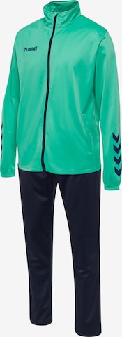Hummel Tracksuit in Green: front