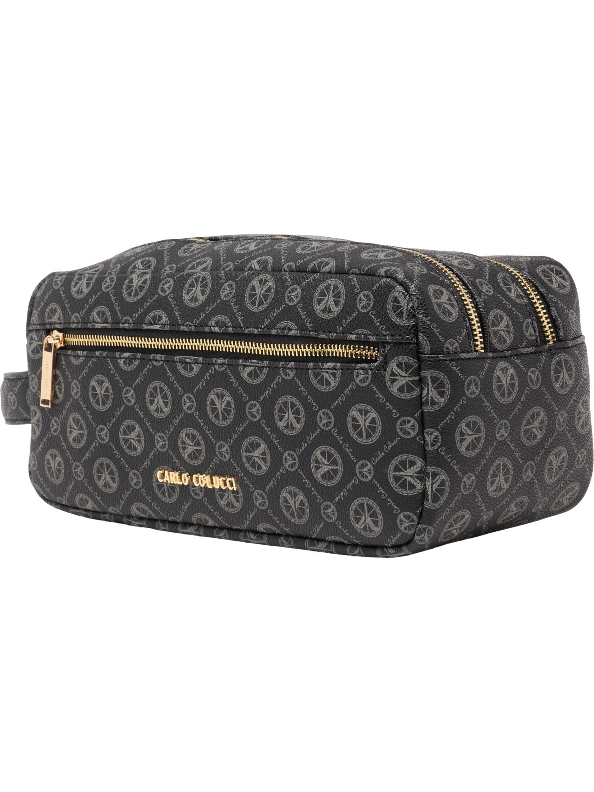 Carlo Colucci Kosmetiktasche in Schwarz