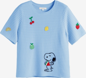 Chinti & Parker Sweater 'Snoopy' in Blue: front