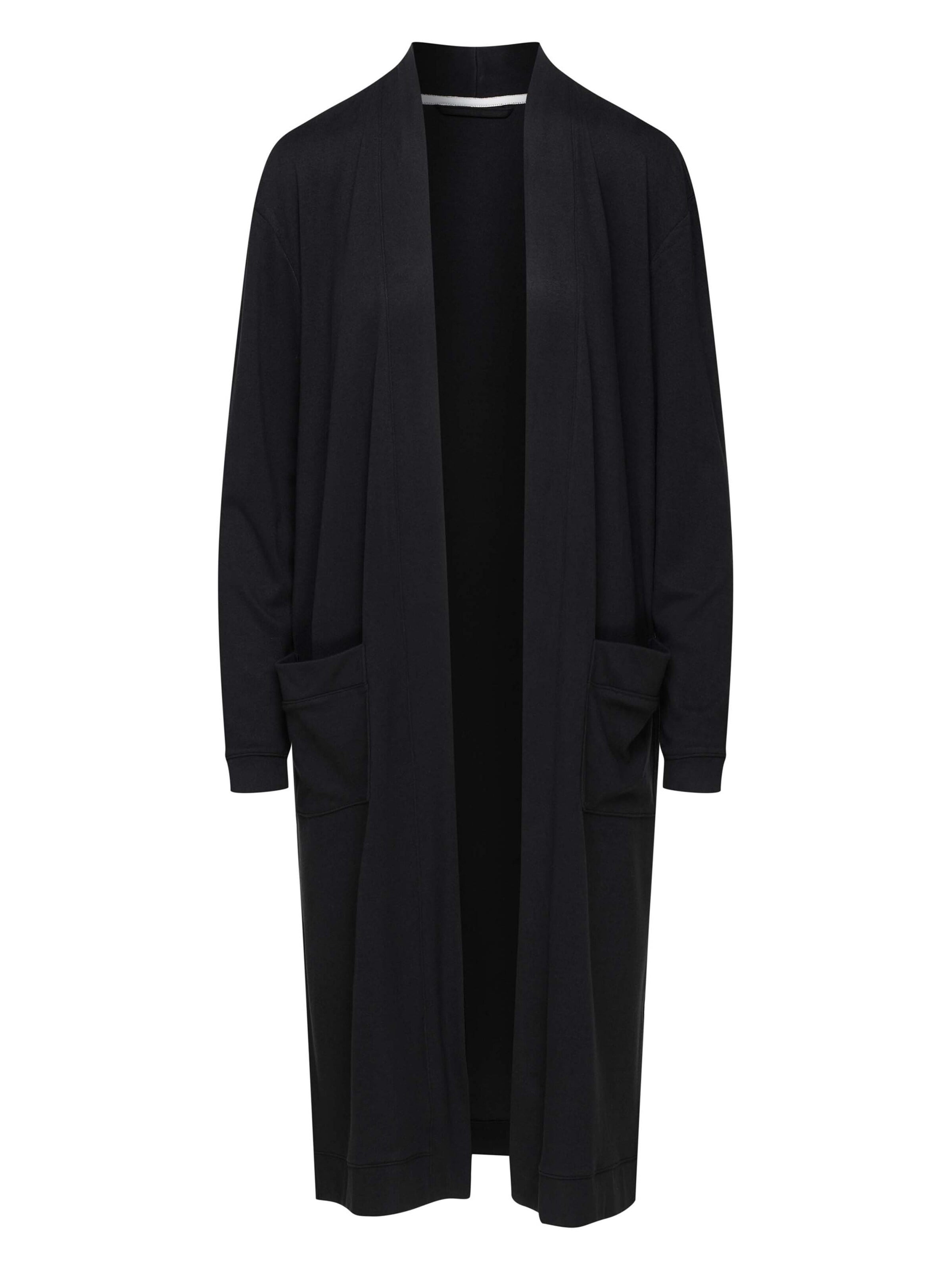 ESOTIQ - Albornoz corto 'Jersey-Hausmantel lang mit offener Front und Taschen Joyland S' en gris