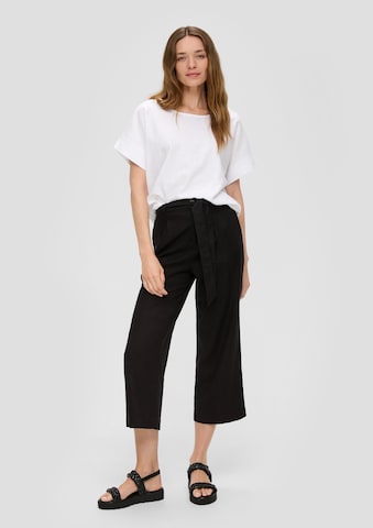 Wide Leg Pantalon s.Oliver en noir