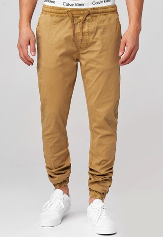 INDICODE JEANS Regular Hose 'Fields' in Beige: predná strana