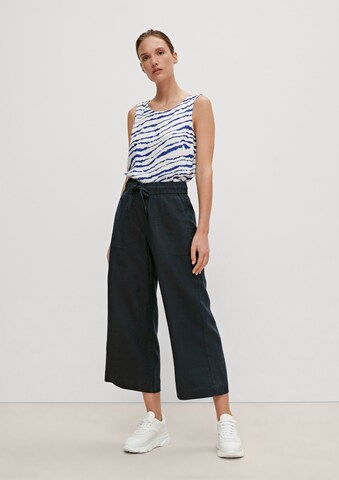 comma casual identity Wide leg Pants in Blue: front