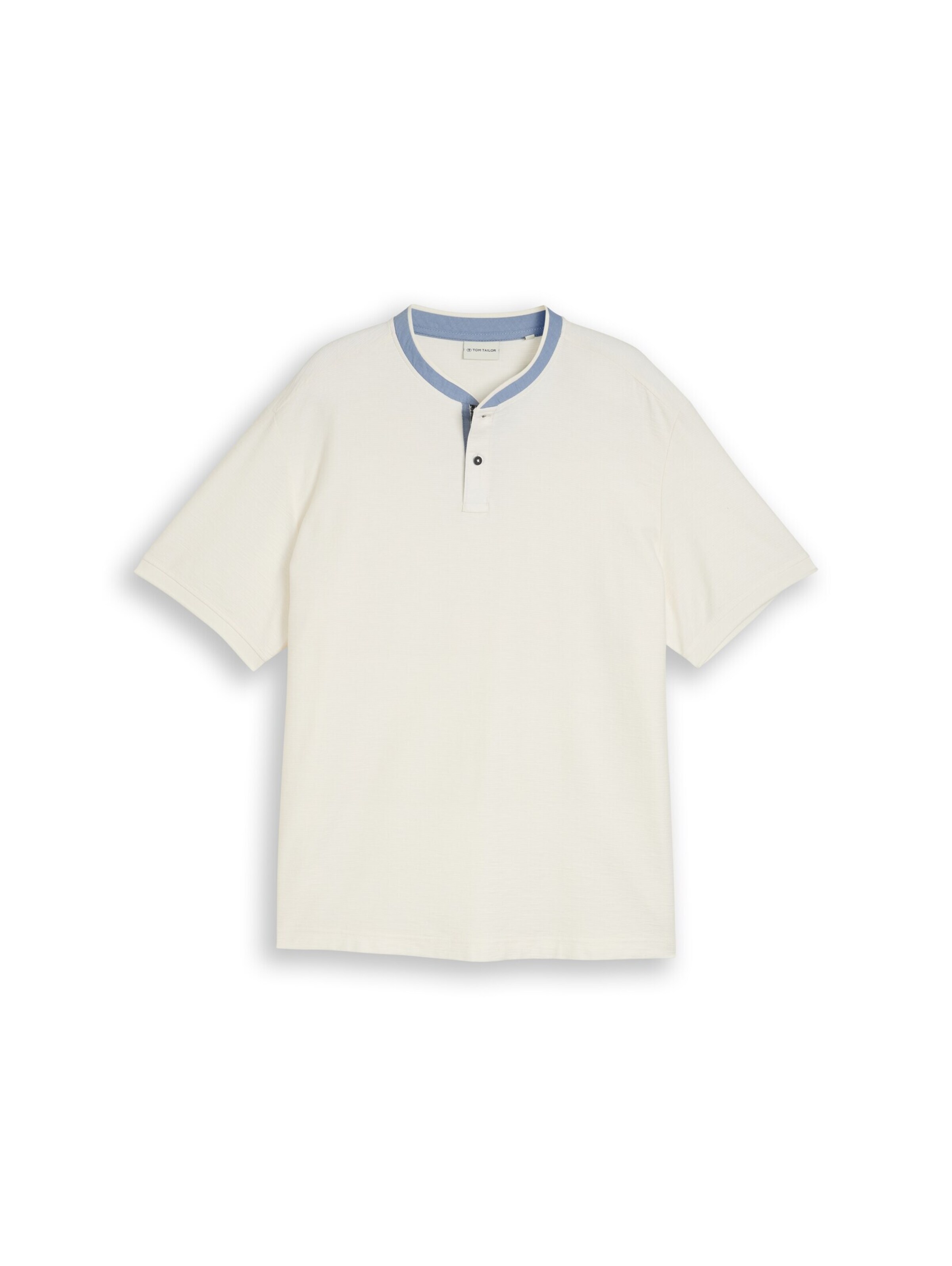 TOM TAILOR Men + Poloshirt in Weiß: Vorderseite