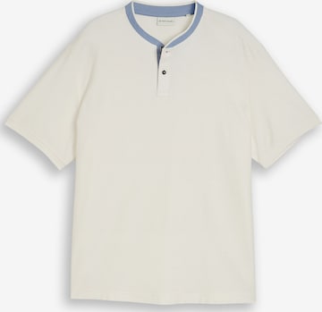 TOM TAILOR Men + Poloshirt in Weiß: Vorderseite