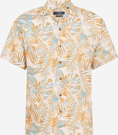 JACK & JONES Hemd 'WREN' in hellblau / cognac / weiß, Produktansicht