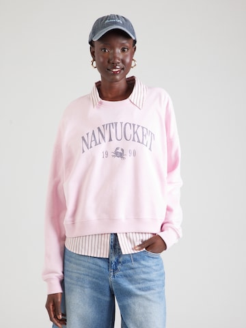HOLLISTER - Sudadera 'NOSTALGIA' en rosa: frente