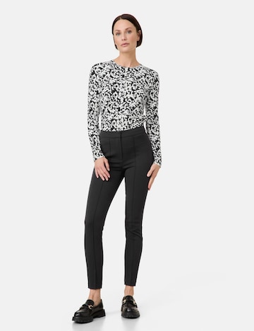 TAIFUN Slimfit Hose in Schwarz