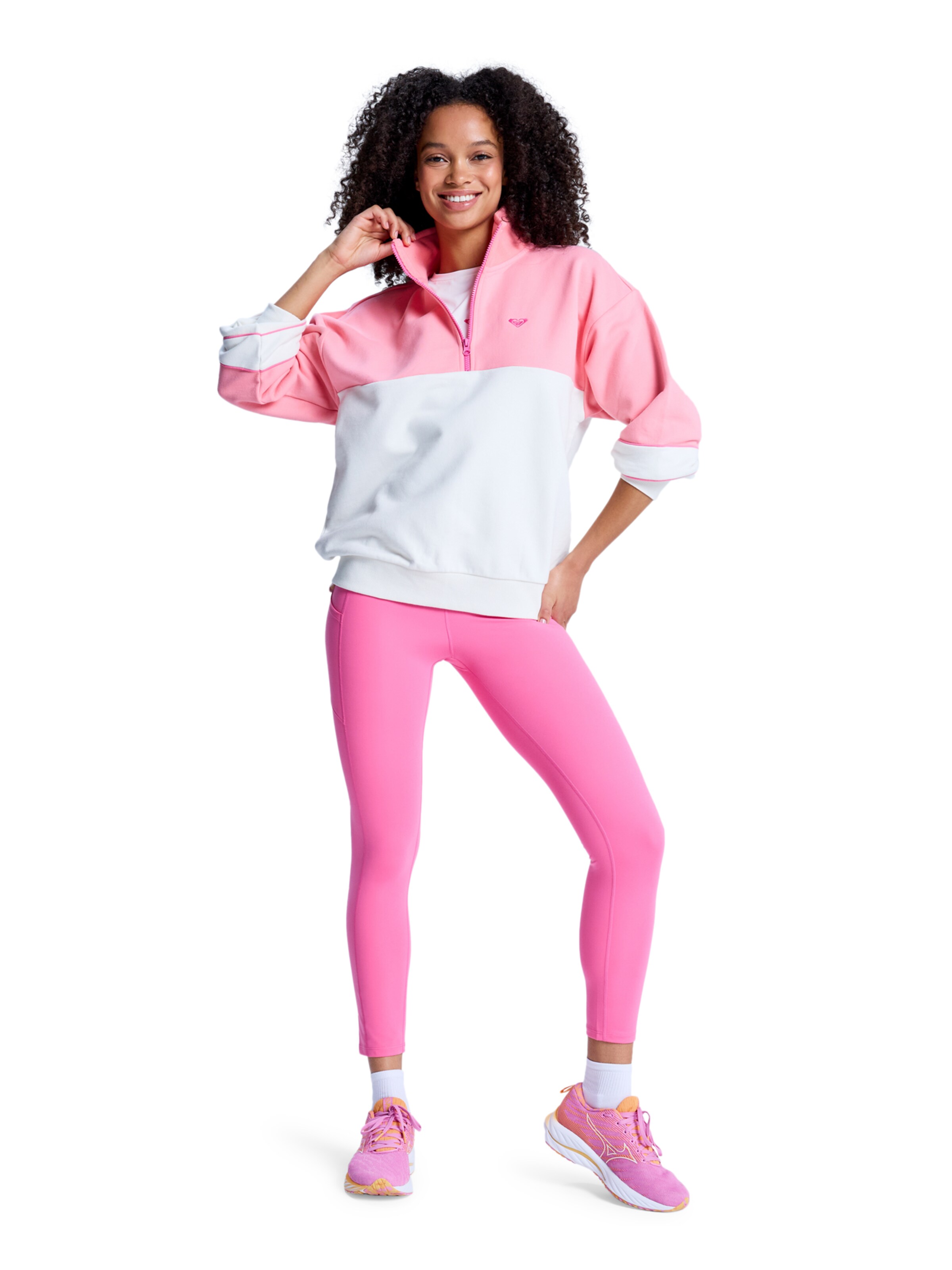 ROXY Athletic Fleece Jacket 'Ess Energy New' in Purple