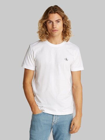 Calvin Klein Jeans Shirt '2 PACK MONOGRAM T-SHIRT' in White: front
